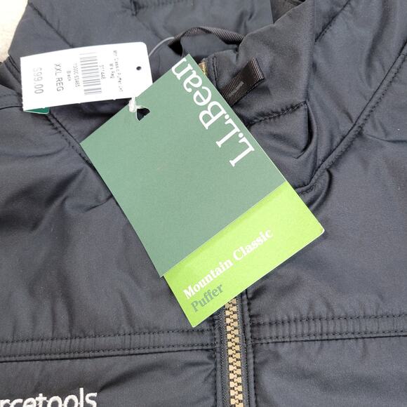 LL Bean Jacket Mens Sz XXL Black Quilted Gorpcore Puffer Winter Cold Snow Ski - Picture 15 of 16